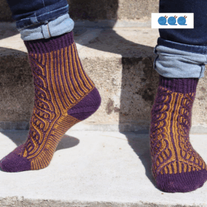 chaussettes point brioche