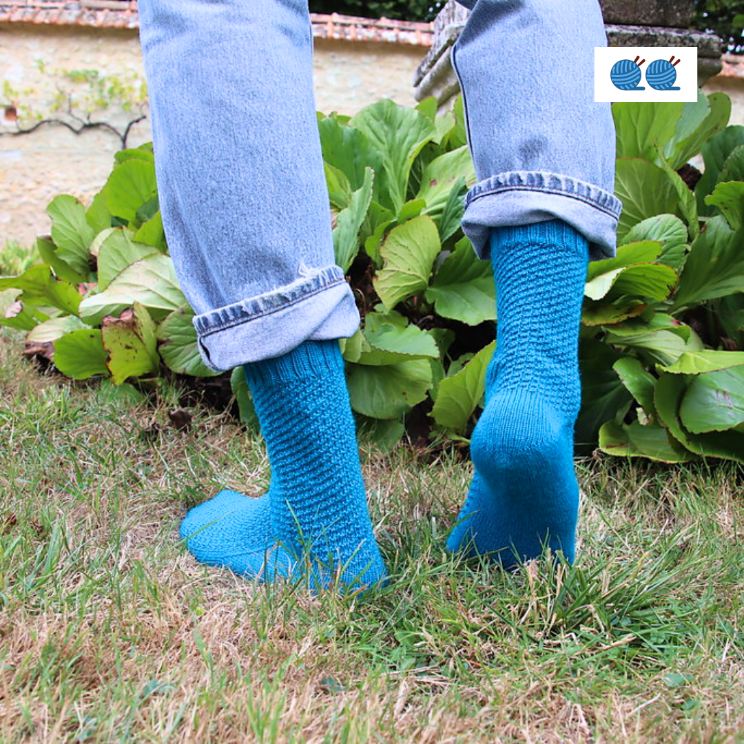 chaussettes point texturé