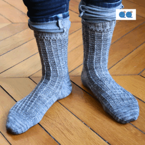 chaussettes avec point texturé