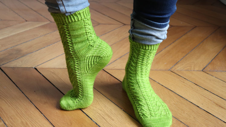 {Tricot} Twist Spring socks