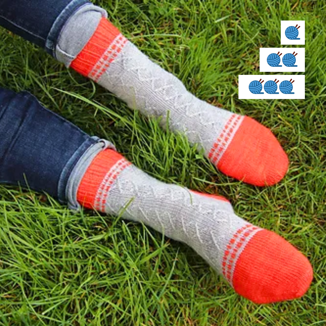 chaussettes initiation jacquard