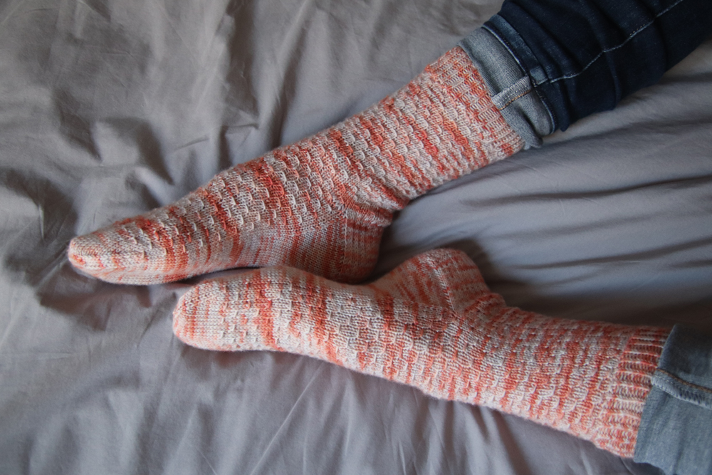 {Tricot} Les chaussettes Écume