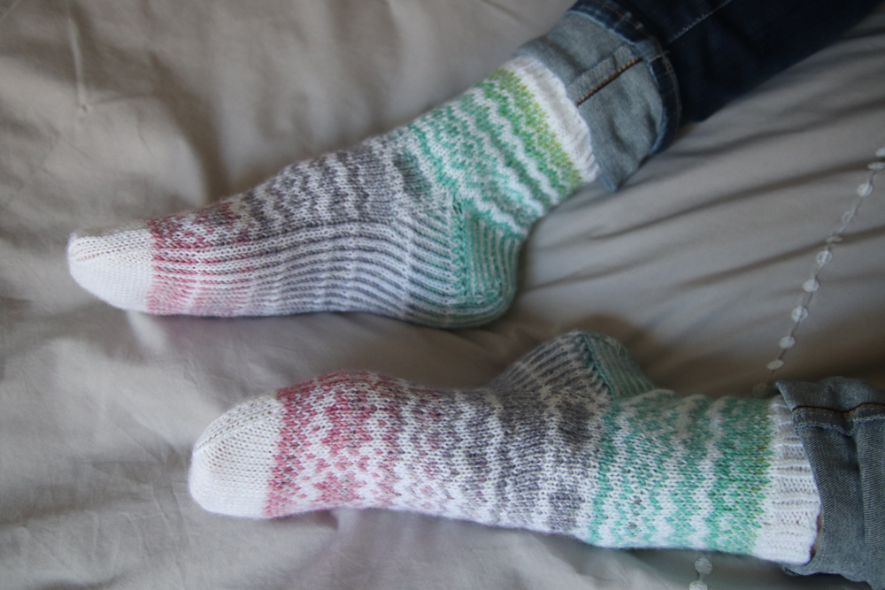 {Tricot} Easy Peasy socks