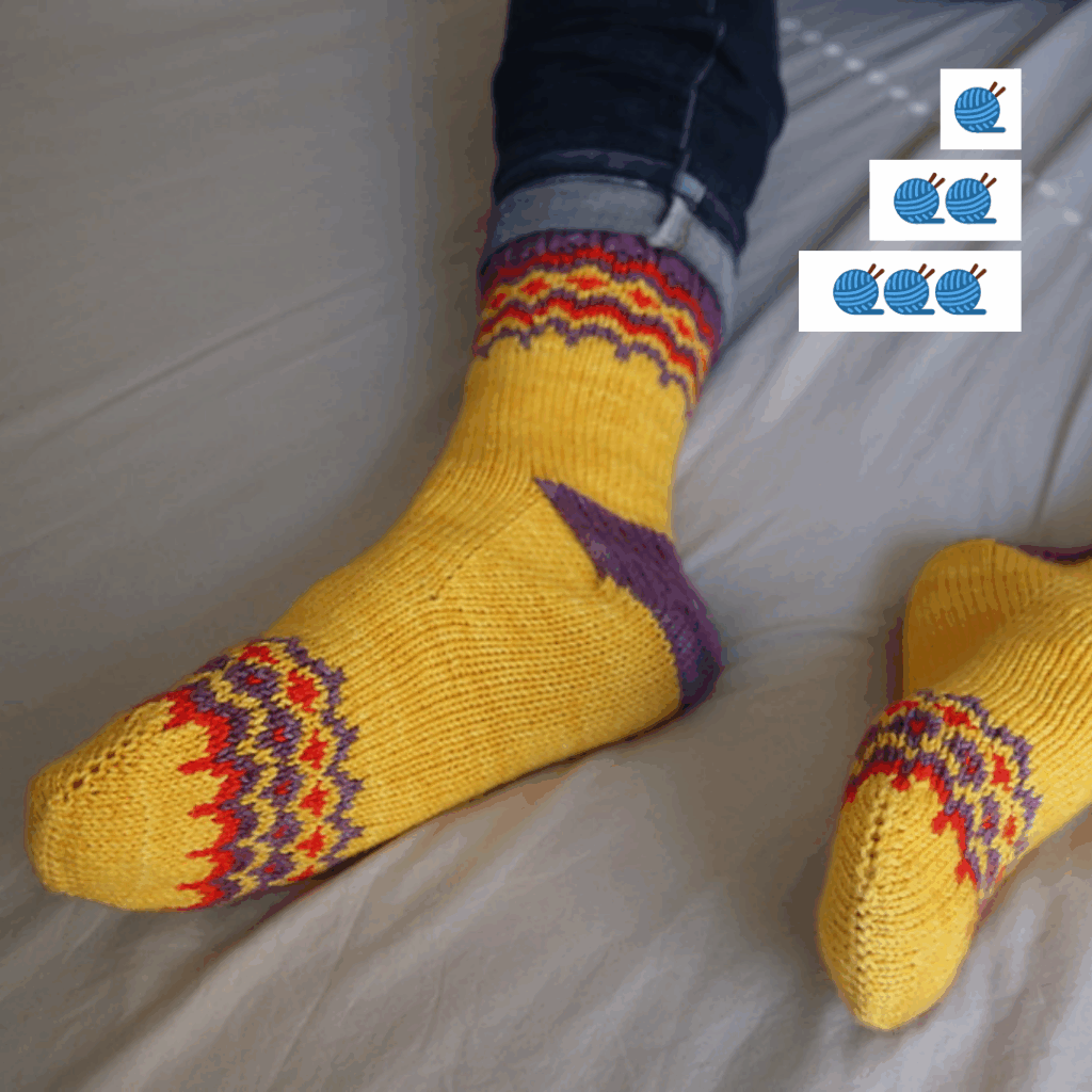 chaussettes hiver jacquard