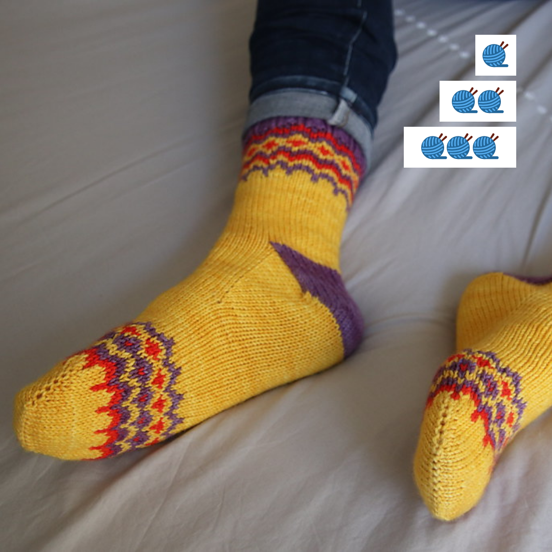 chaussettes hiver jacquard