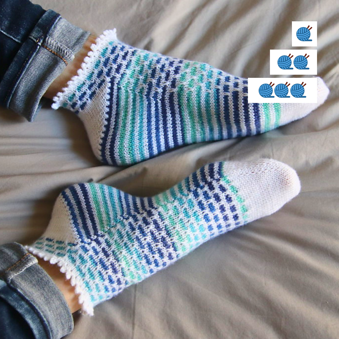 chaussettes point texturé