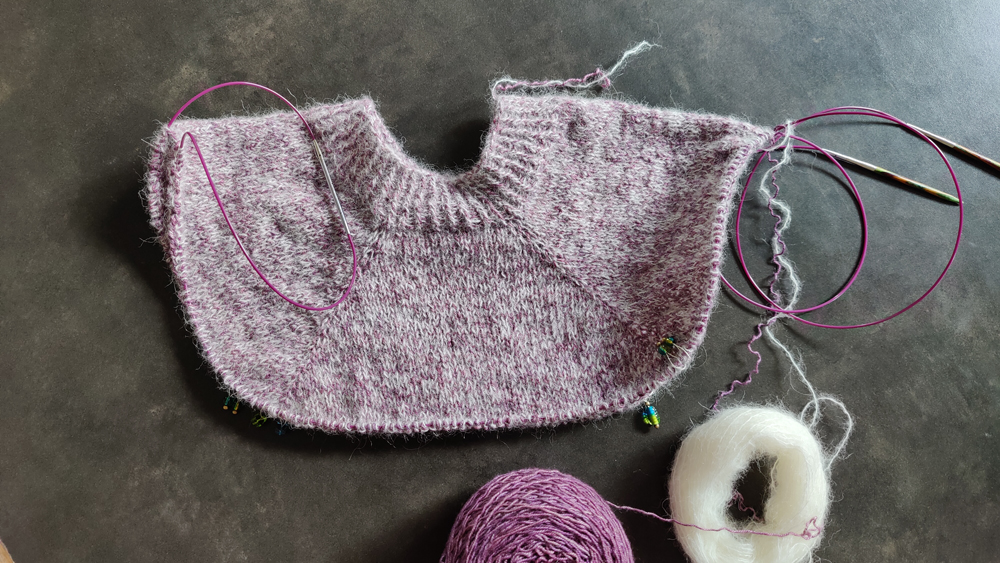 tricot ouvrage régulier