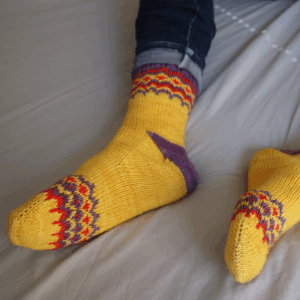 chaussettes hiver jacquard