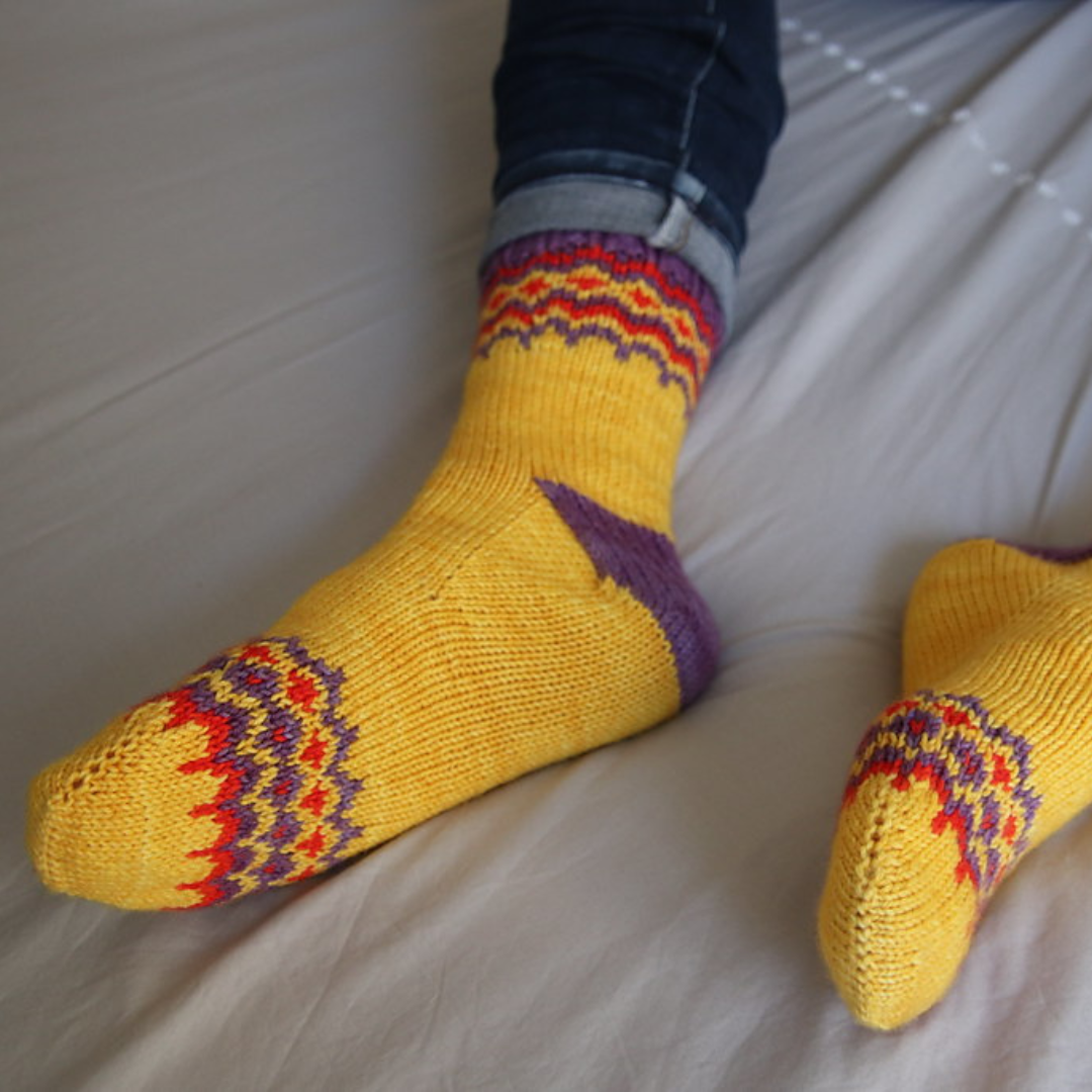 chaussettes hiver jacquard
