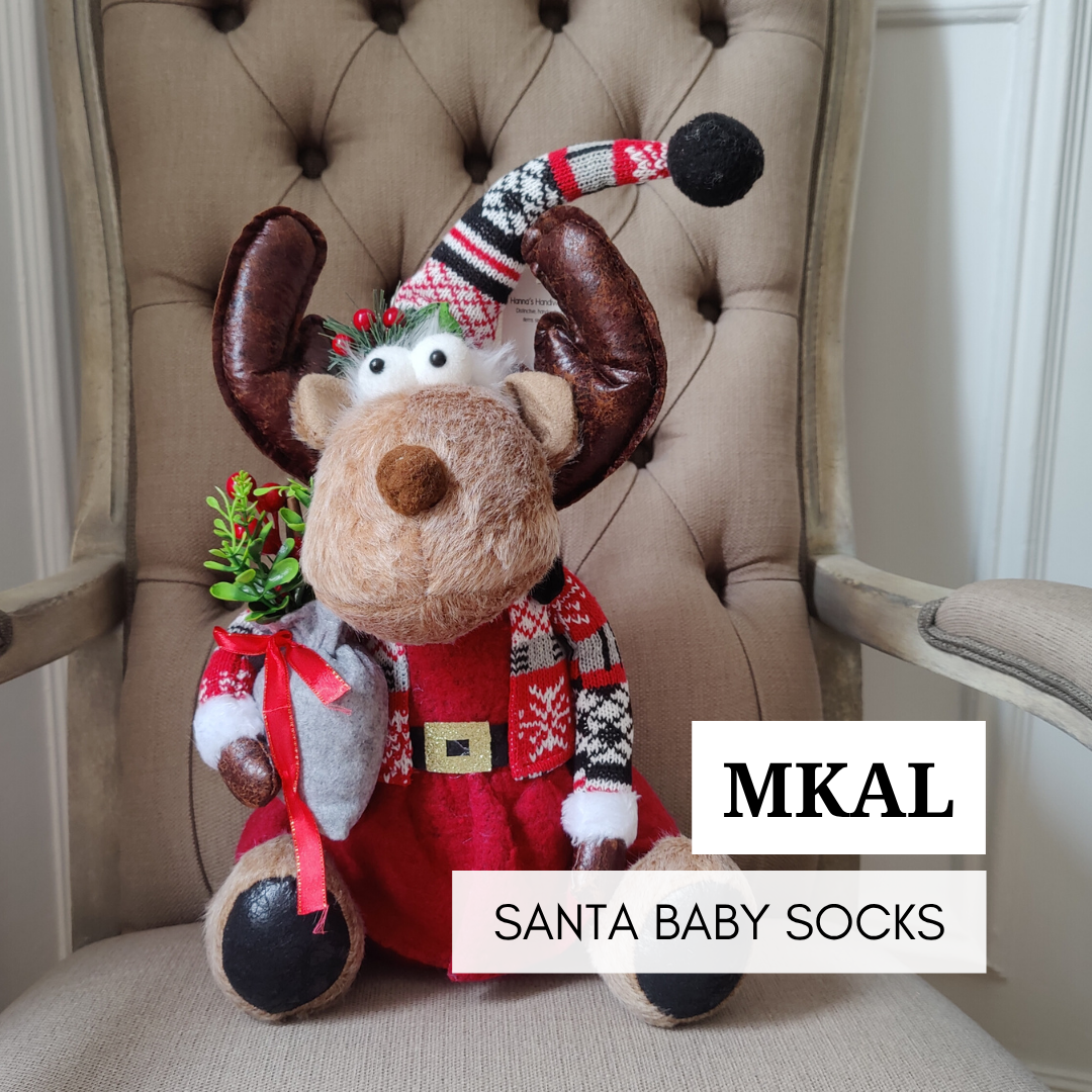 MKAL Santa baby socks