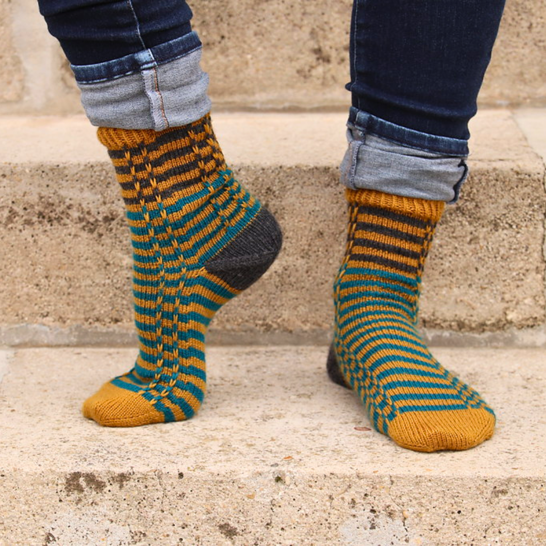 patron de chaussettes restes de fils