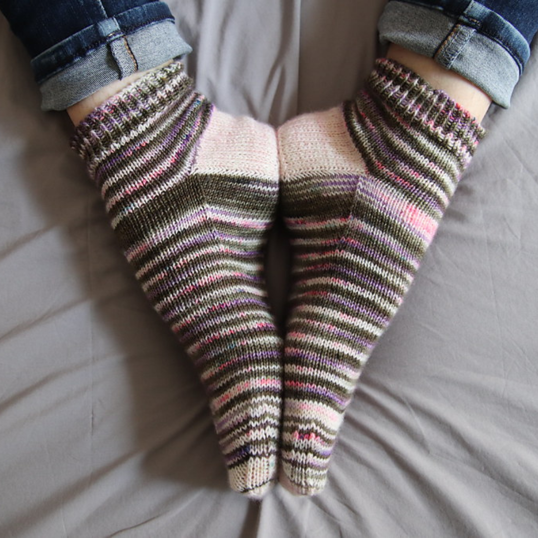 patron chaussettes défi