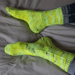 chaussettes à chevrons
