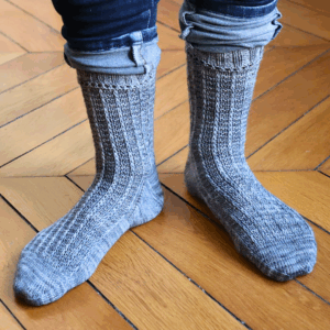 chaussettes avec point texturé