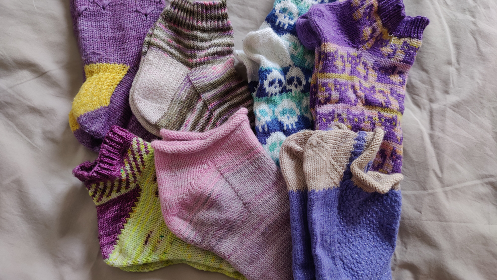 tricot chaussettes choix talon