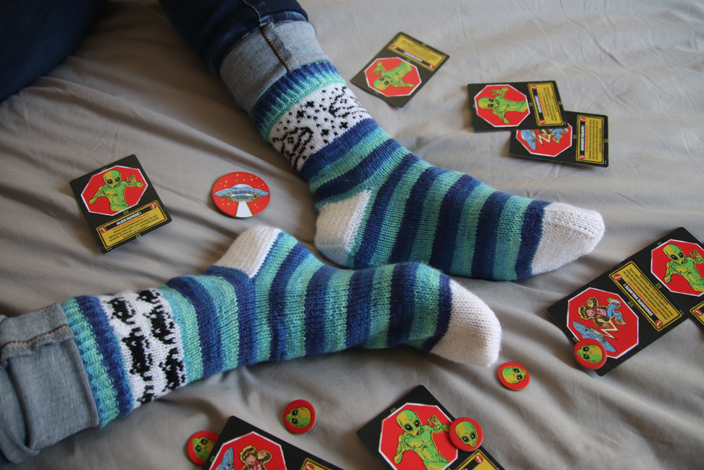 Aliens attack socks intermédiaire
